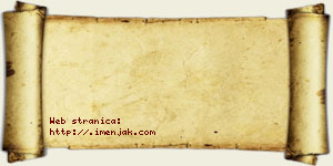 Una Aćimović vizit kartica